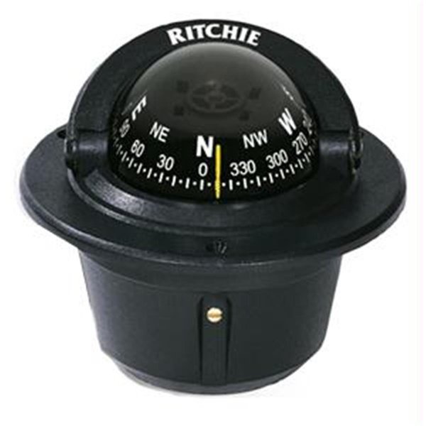 Ritchie Compass Ritchie Compass F-50 Flush Mount Explorer  - Black F-50